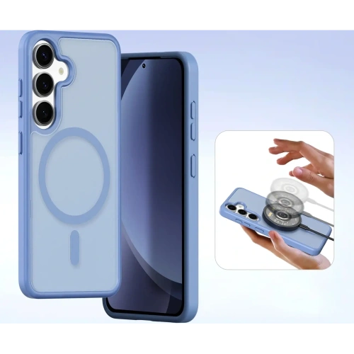 Etui z klapką Dux Ducis Lawa do Samsung Galaxy S25 z odłączanym portfelem magnetycznym niebieskie