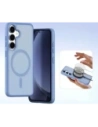 Etui z klapką Dux Ducis Lawa do Samsung Galaxy S25 z odłączanym portfelem magnetycznym niebieskie