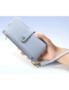 Etui z klapką Dux Ducis Lawa do Samsung Galaxy S25 z odłączanym portfelem magnetycznym niebieskie