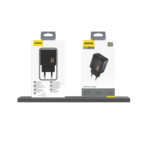 Ładowarka sieciowa Dudao A27 25W GaN USB-C czarna