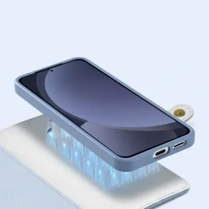 Etui z klapką Dux Ducis Lawa do Samsung Galaxy S25 z odłączanym portfelem magnetycznym niebieskie