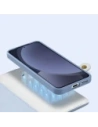 Etui z klapką Dux Ducis Lawa do Samsung Galaxy S25 z odłączanym portfelem magnetycznym niebieskie
