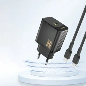 Ładowarka sieciowa Dudao A27P 30W PD GaN USB-C czarna