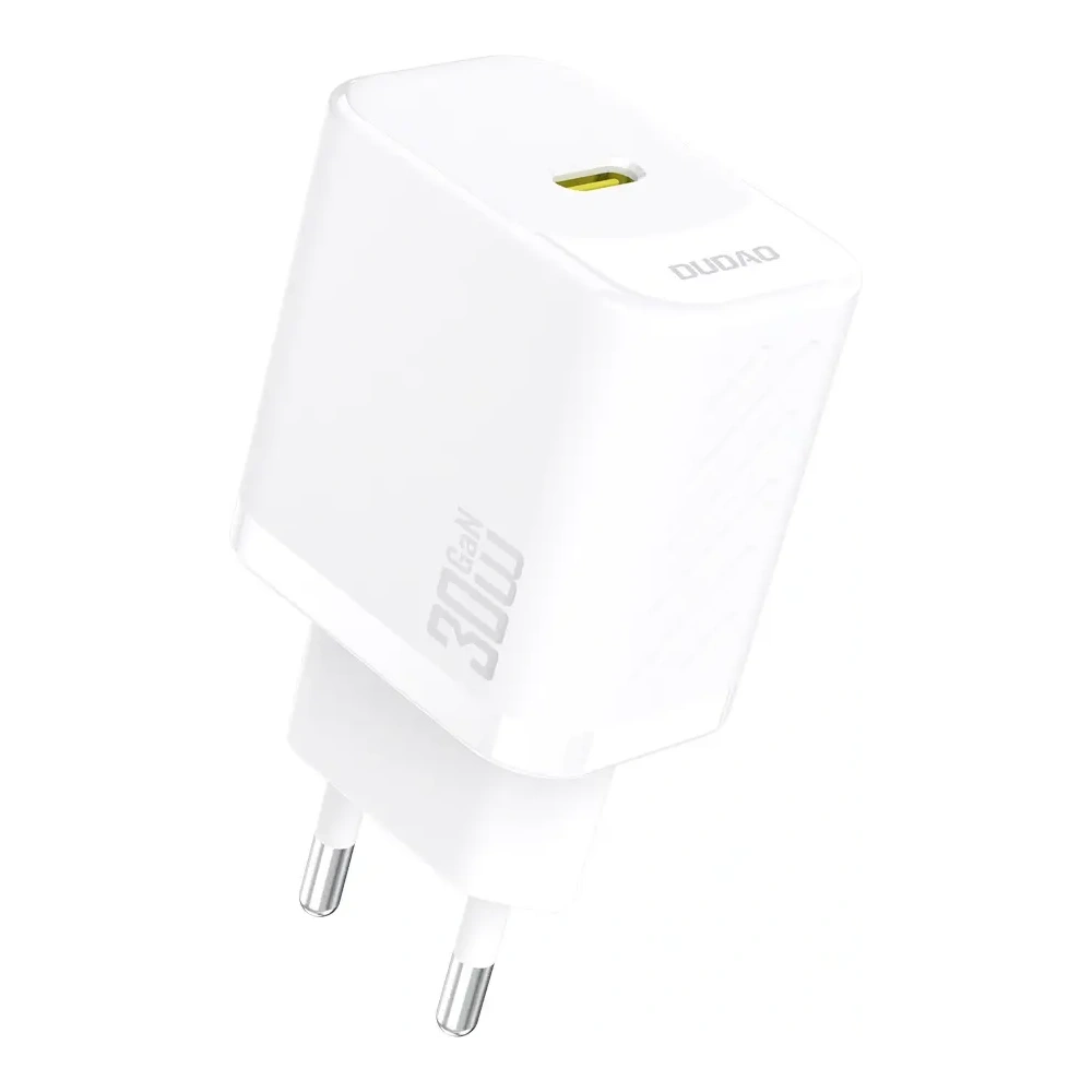Ładowarka sieciowa Dudao A27P 30W PD GaN USB-C biała