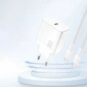 Ładowarka sieciowa Dudao A27P 30W PD GaN USB-C biała