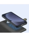Etui z klapką Dux Ducis Lawa do Samsung Galaxy S25+ Plus z odłączanym portfelem magnetycznym czarne