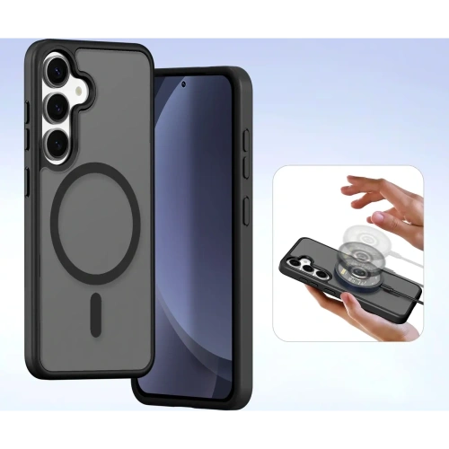 Etui z klapką Dux Ducis Lawa do Samsung Galaxy S25+ Plus z odłączanym portfelem magnetycznym czarne