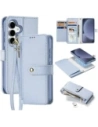 Etui z klapką Dux Ducis Lawa do Samsung Galaxy S25+ Plus z odłączanym portfelem magnetycznym niebieskie