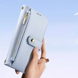 Etui z klapką Dux Ducis Lawa do Samsung Galaxy S25+ Plus z odłączanym portfelem magnetycznym niebieskie