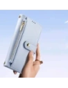 Etui z klapką Dux Ducis Lawa do Samsung Galaxy S25+ Plus z odłączanym portfelem magnetycznym niebieskie