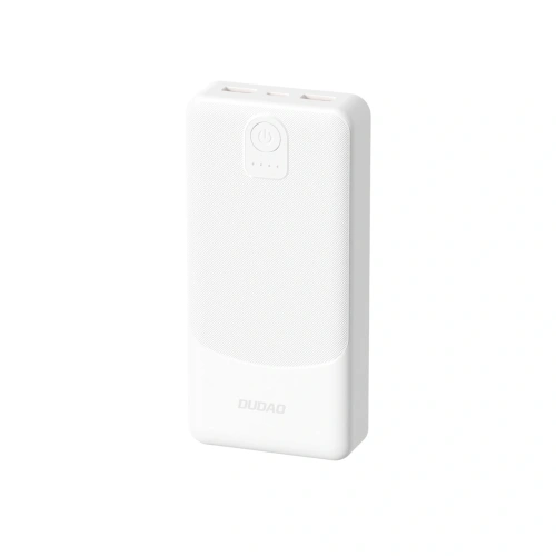 Powerbank Dudao K10 10000mAh 2.4A 2 xUSB-A biały