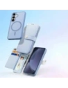 Etui z klapką Dux Ducis Lawa do Samsung Galaxy S25+ Plus z odłączanym portfelem magnetycznym niebieskie