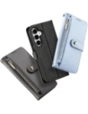 Etui z klapką Dux Ducis Lawa do Samsung Galaxy S25+ Plus z odłączanym portfelem magnetycznym niebieskie