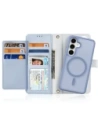 Etui z klapką Dux Ducis Lawa do Samsung Galaxy S25+ Plus z odłączanym portfelem magnetycznym niebieskie