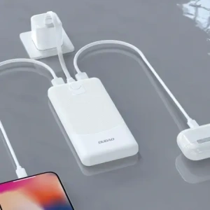 Powerbank Dudao K10 10000mAh 2.4A 2 xUSB-A biały