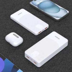 Powerbank Dudao K10 10000mAh 2.4A 2 xUSB-A biały