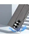 Etui z klapką Dux Ducis Lawa do Samsung Galaxy S25 Ultra z odłączanym portfelem magnetycznym szare