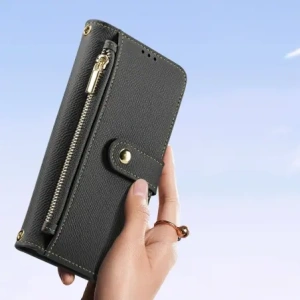 Etui z klapką Dux Ducis Lawa do Samsung Galaxy S25 Ultra z odłączanym portfelem magnetycznym czarne