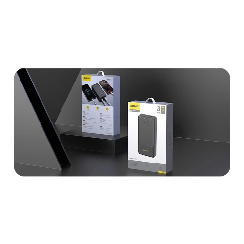 Powerbank Dudao K10Pro 2.4A 20000mAh 2xUSB-A czarny