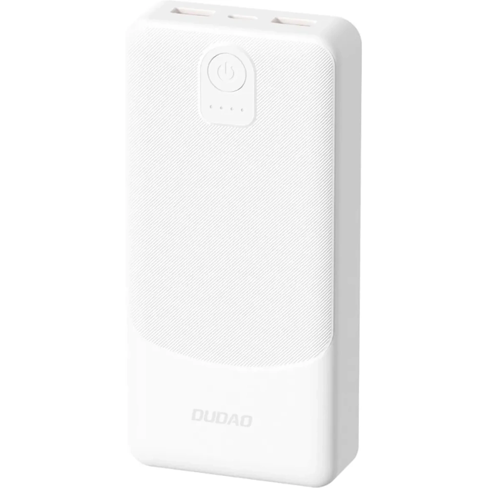 Powerbank Dudao K10Pro 2.4A 20000mAh 2xUSB-A biały