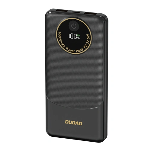 Powerbank Dudao K12 10000mAh PD22.5W USB-A, USB-C czarny