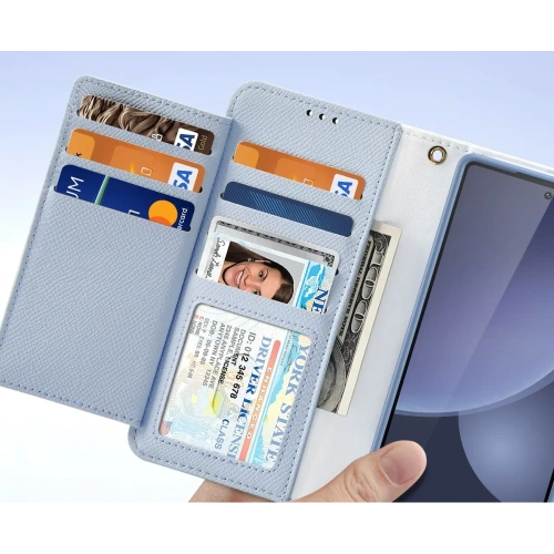 Etui z klapką Dux Ducis Lawa do Samsung Galaxy S25 Ultra z odłączanym portfelem magnetycznym niebieskie