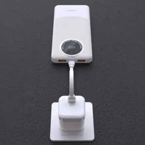 Powerbank Dudao K12 10000mAh PD22.5W USB-A, USB-C biały