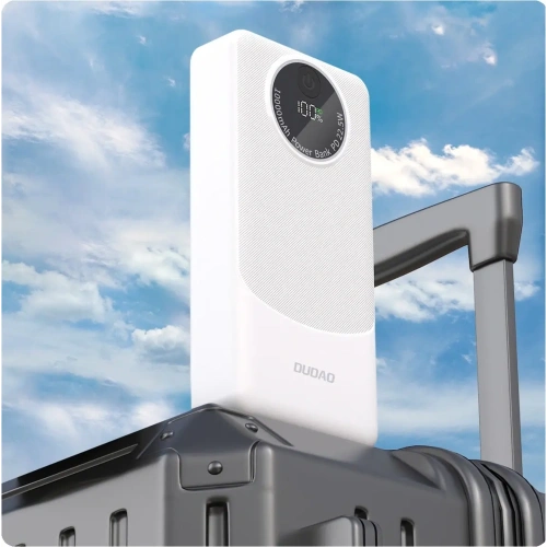 Powerbank Dudao K12Pro 22.5W PD 20000mAh USB-A, USB-C biały