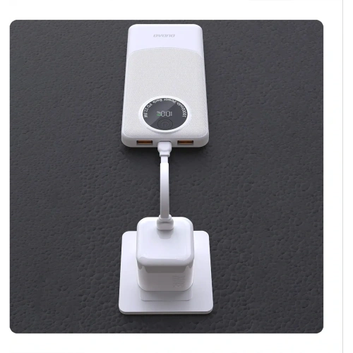 Powerbank Dudao K12Pro 22.5W PD 20000mAh USB-A, USB-C biały