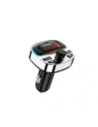Transmiter Dudao R2 PRO+ 2xUSB-A, USB-C PD 25W Bluetooth 5.3 RGB czarno-srebrny