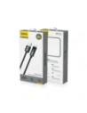 Kabel Dudao L7T USB-A / USB-C 66W z wyświetlaczem LED 1m czarny