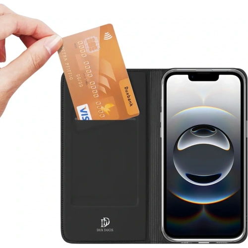 Etui z klapką Dux Ducis Skin Pro do Apple iPhone 16e czarne