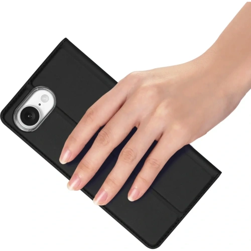 Etui z klapką Dux Ducis Skin Pro do Apple iPhone 16e czarne