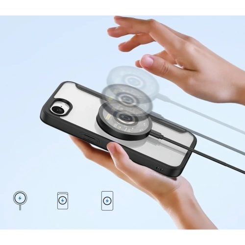 Etui z klapką Dux Ducis Skin X Pro z MagSafe na iPhone 16e czarne