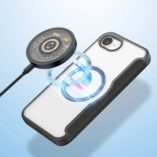 Etui z klapką Dux Ducis Skin X Pro z MagSafe na iPhone 16e czarne