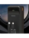 Powerbank Dudao K15MAX 30000mAh PD 22.5W z wbudowanymi kablami USB-C, Lightning czarny