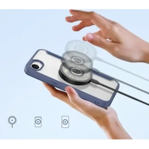 Etui z klapką Dux Ducis Skin X Pro z MagSafe na iPhone 16e niebieskie