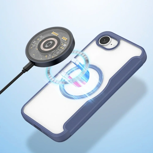 Etui z klapką Dux Ducis Skin X Pro z MagSafe na iPhone 16e niebieskie