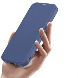 Etui z klapką Dux Ducis Skin X Pro z MagSafe na iPhone 16e niebieskie