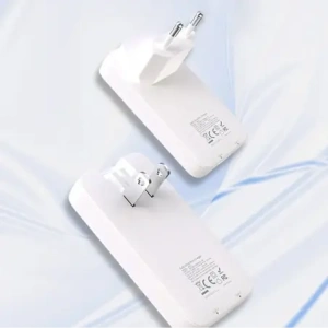 Ładowarka sieciowa podróżna GaN Dudao A65Q 65W USB-A / USB-C PD EU / US biała