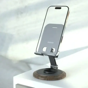 Podstawka do telefonu Dudao F17M 360° metalowa szara