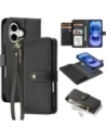 Etui z klapką Dux Ducis Lawa do Apple iPhone 16 czarne