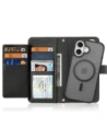 Etui z klapką Dux Ducis Lawa do Apple iPhone 16 czarne