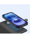 Etui z klapką Dux Ducis Lawa do Apple iPhone 16 czarne