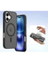 Etui z klapką Dux Ducis Lawa do Apple iPhone 16 czarne