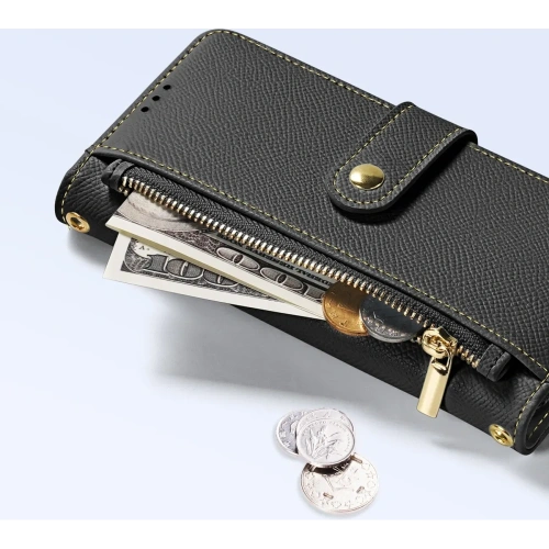 Etui z klapką Dux Ducis Lawa do Apple iPhone 16 czarne