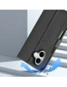 Etui z klapką Dux Ducis Lawa do Apple iPhone 16 czarne