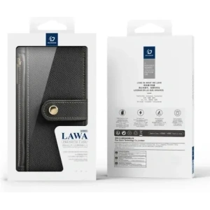 Etui z klapką Dux Ducis Lawa do Apple iPhone 16 czarne