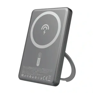 Powerbank bezprzewodowy Dudao K28S 20W PD 5000mAh z MagSafe i podstawką szary