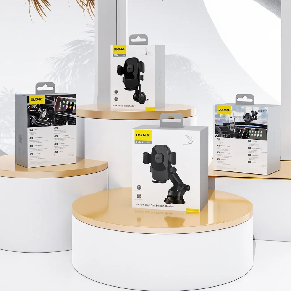 Uchwyt samochodowy na kokpit Dudao F2N+ grawitacyjny czarny